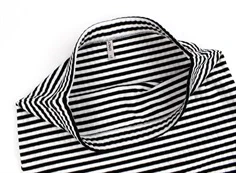 Kids ONLY black/cloud dancer stribet nederdel